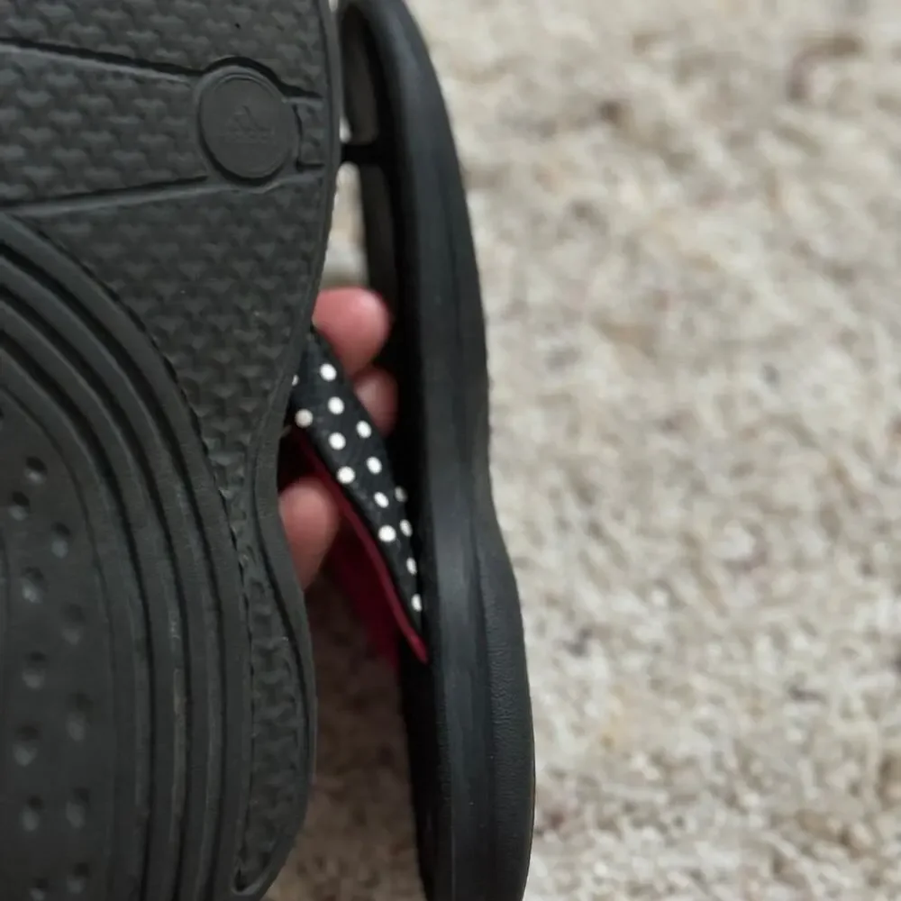 Adidas Super Cloud Polka Dot Flip Flop Sandals Girls‎ 11